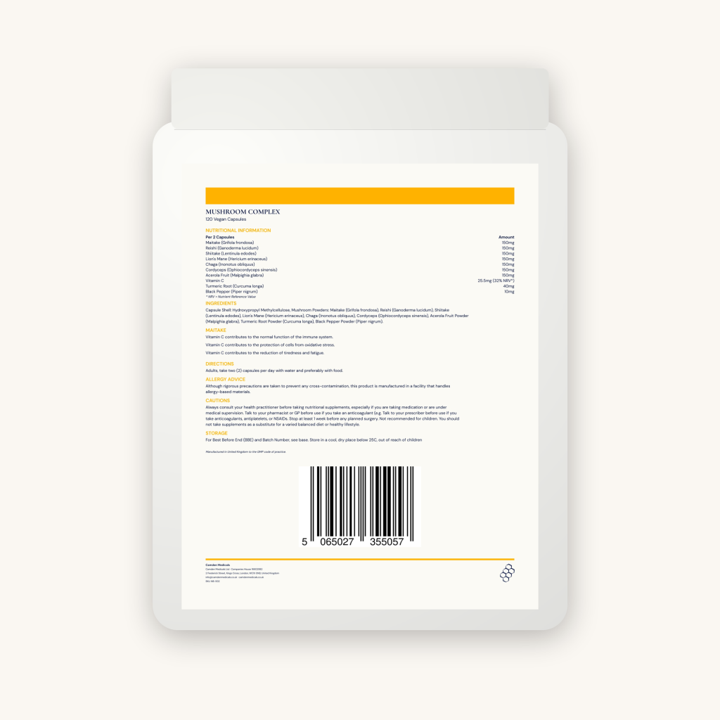 Mycofera® Mushroom Complex 120 Capsules - Image 2