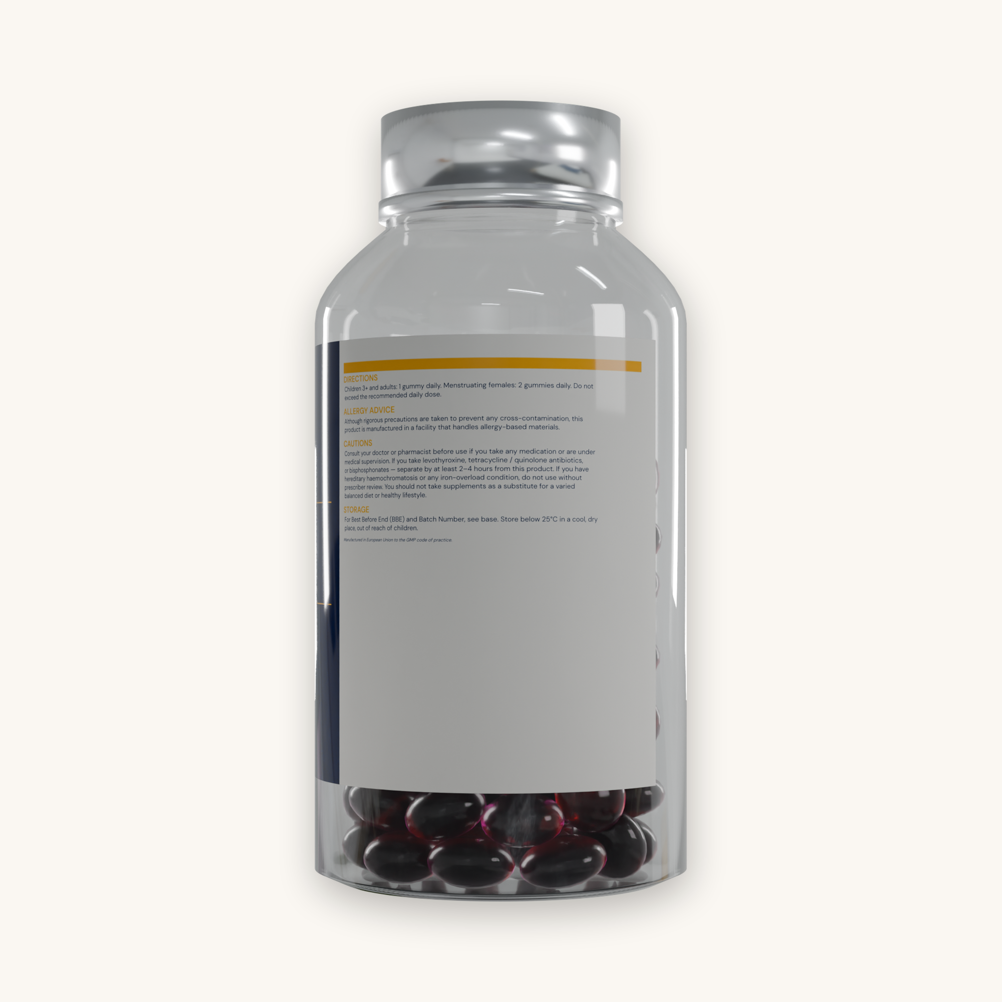 Iron & Vitamin C Gummies 7mg 150 Gummies - Image 2
