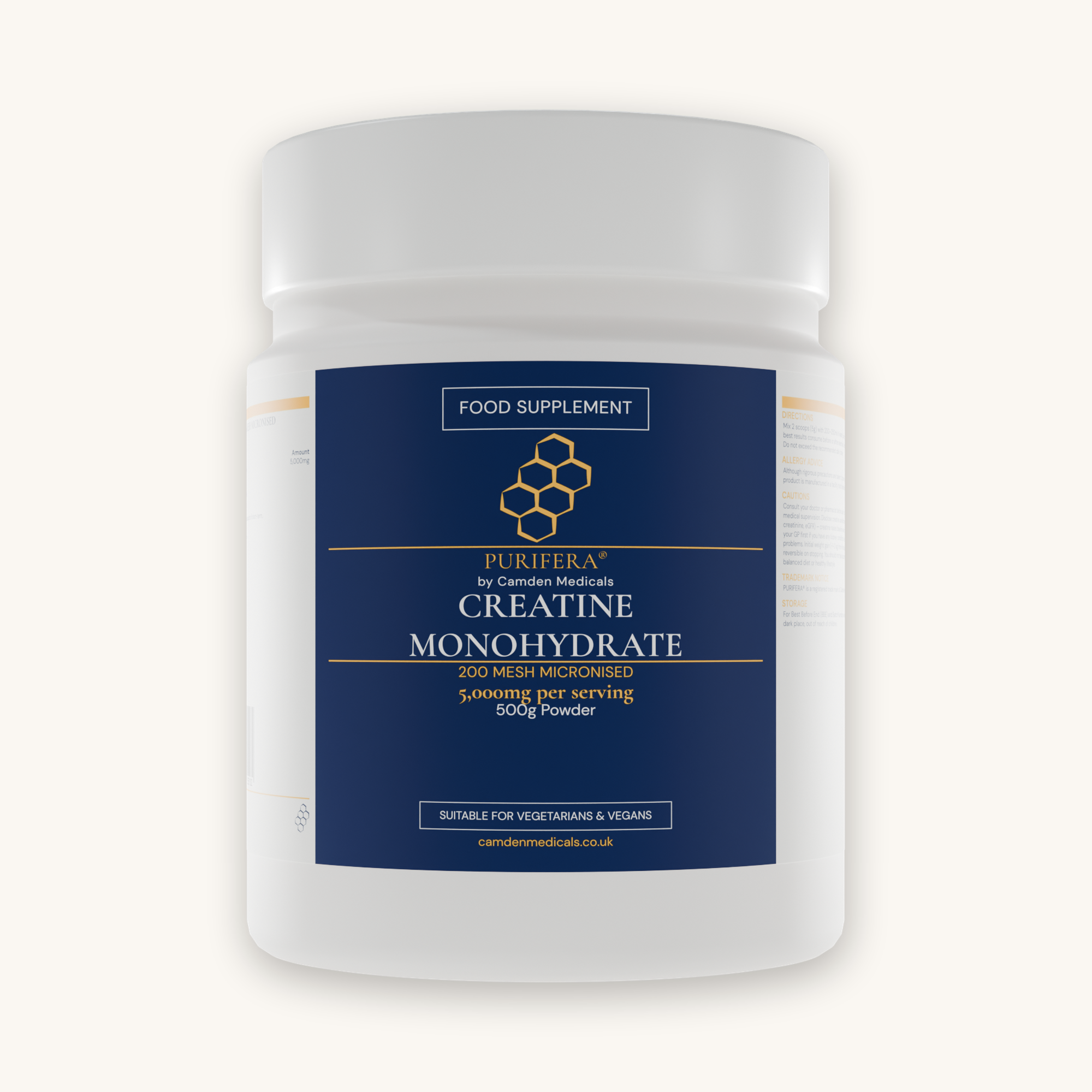 Purifera™ Creatine Monohydrate Powder 500g (200 mesh micronised)